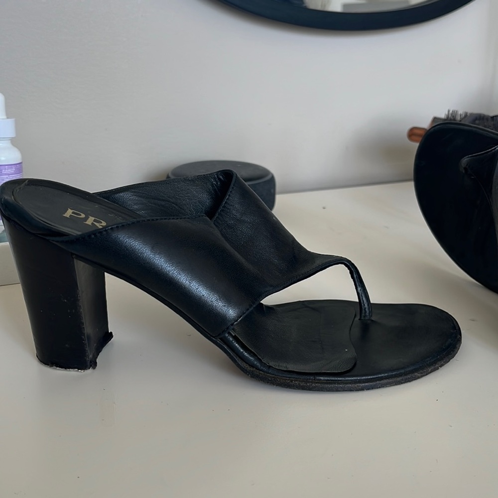 Vintage Prada flip flop heel